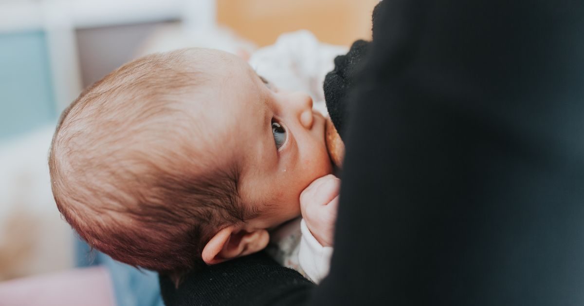 newborn baby nursing